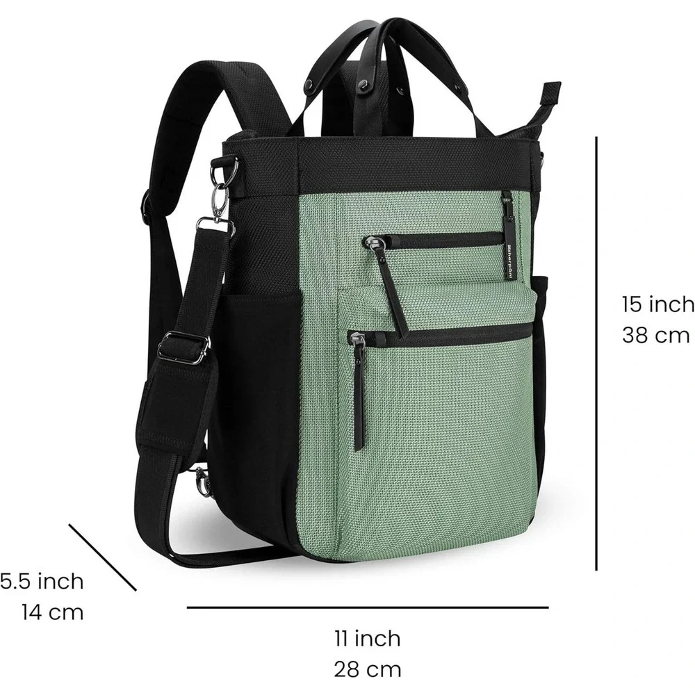 Sherpani‎ Tempest AT Convertible Backpack Tote Bag Aloe Mist Water Resistant NEW